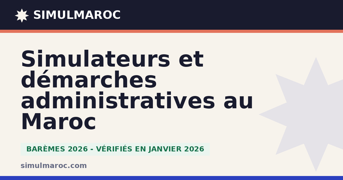 SimulMaroc - simulateurs et démarches administratives au Maroc - SimulMaroc